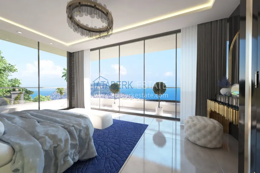 Приобрести Частная вилла от застройщика в Алании район Бекташ  9 