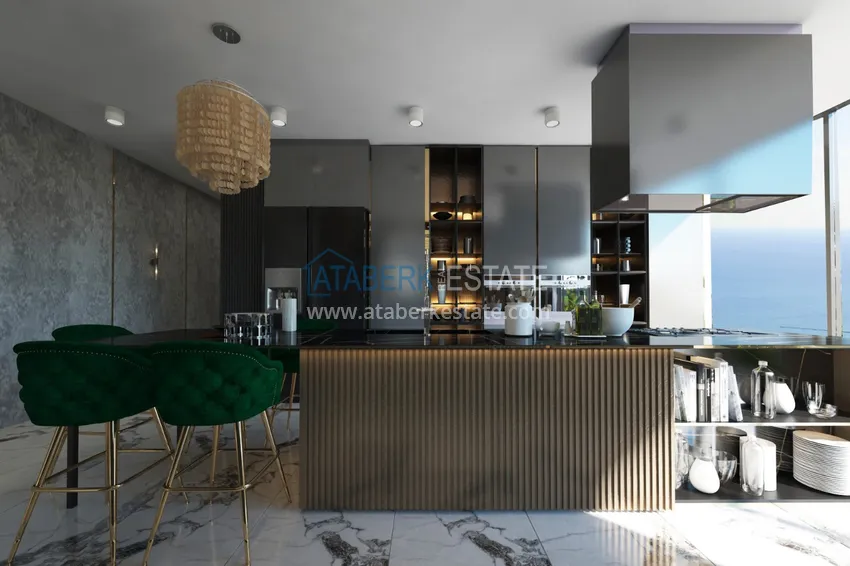 Приобрести Эксклюзивный проект частной виллы класса-люкс в Алании - Бекташ 8 