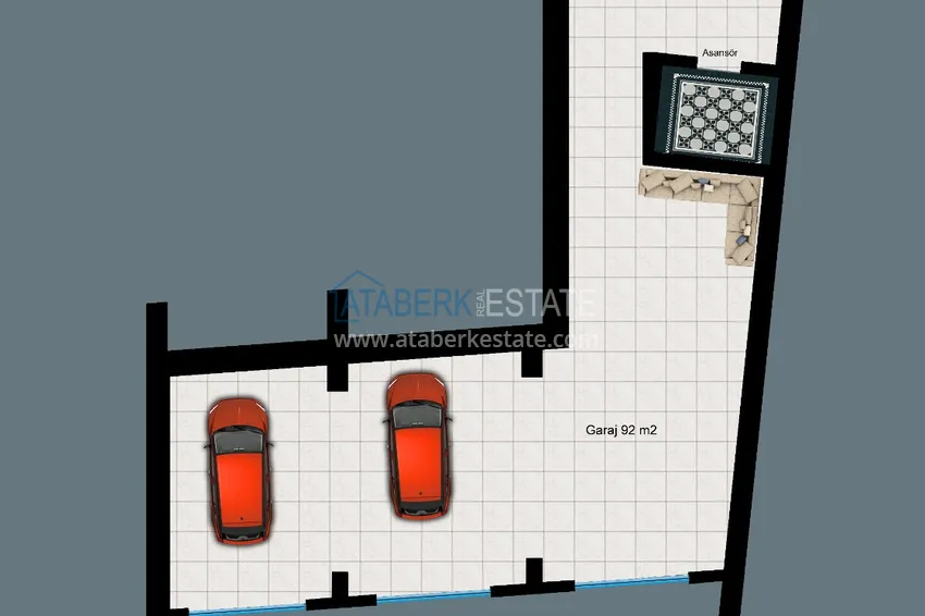 Купить дешево Эксклюзивный проект частной виллы класса-люкс в Алании - Бекташ 3 