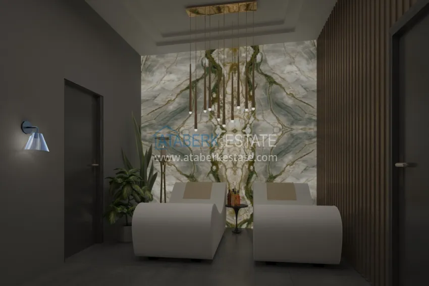 Частная вилла от застройщика в Алании район Бекташ  23 