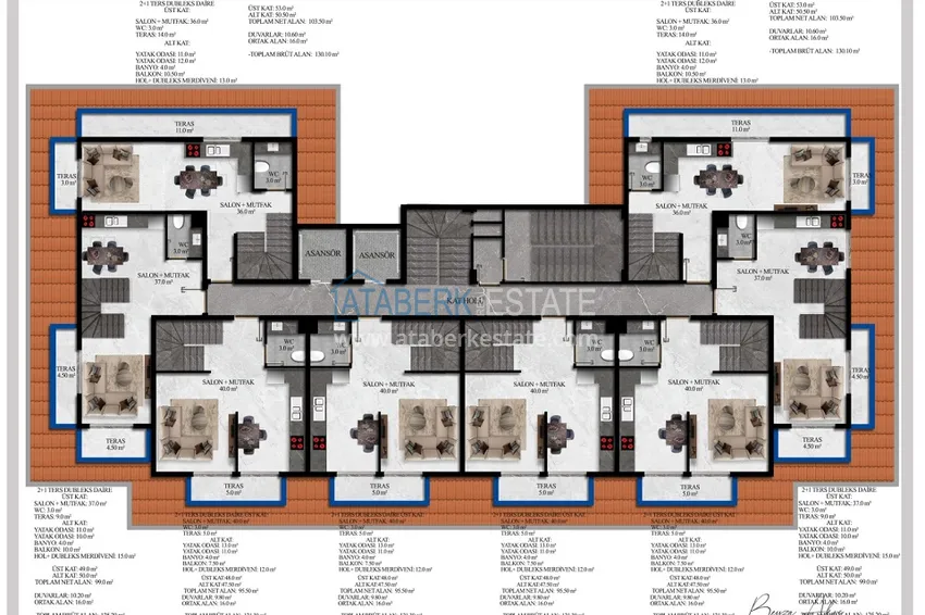 Купить дешево Первичная недвижимость от застройщика в Алании! Новый жилой комплекс в районе Авсаллар  3 