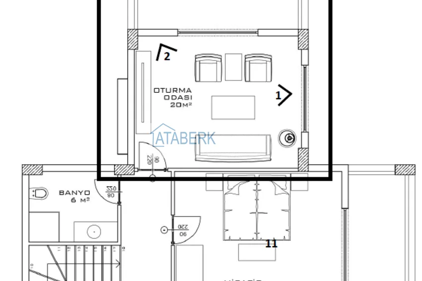Купить дешево Эксклюзивный проект в районе Джикджилли – элитные виллы комфорт-класса 11