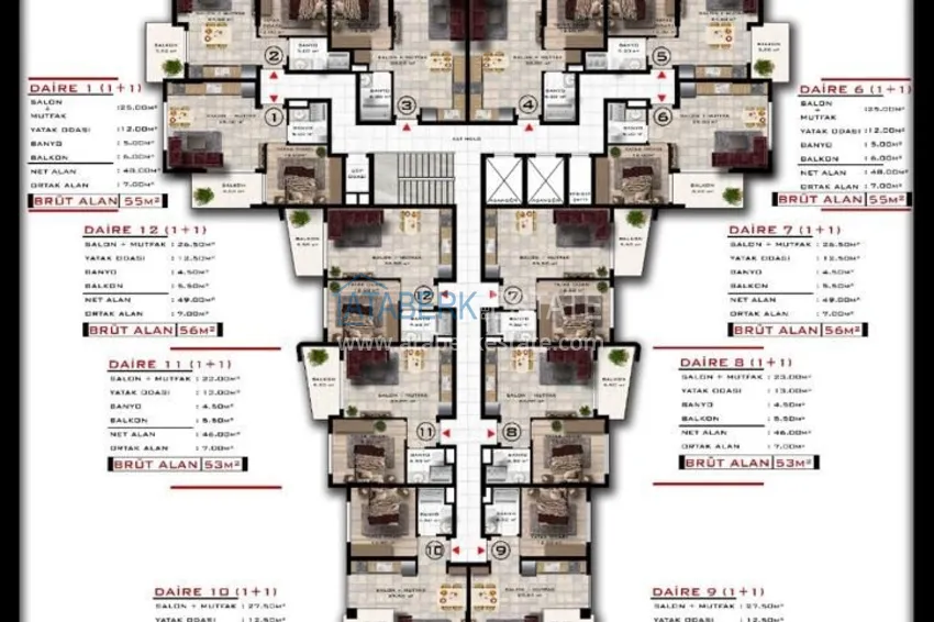 Купить дешево Квартиры в Оба по доступным ценам в комплексе на заключительном этапе строительства 1