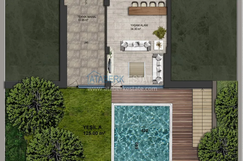 Купить дешево Новый проект коттеджного комплекса в Бодруме – Мугла, на первой береговой линии 2 