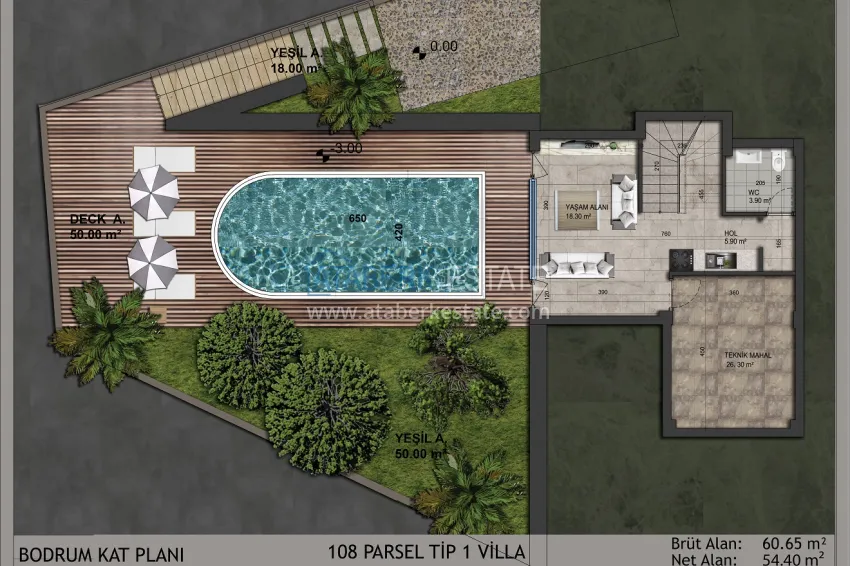 Купить дешево Новый проект коттеджного комплекса в Бодруме – Мугла, на первой береговой линии 5 