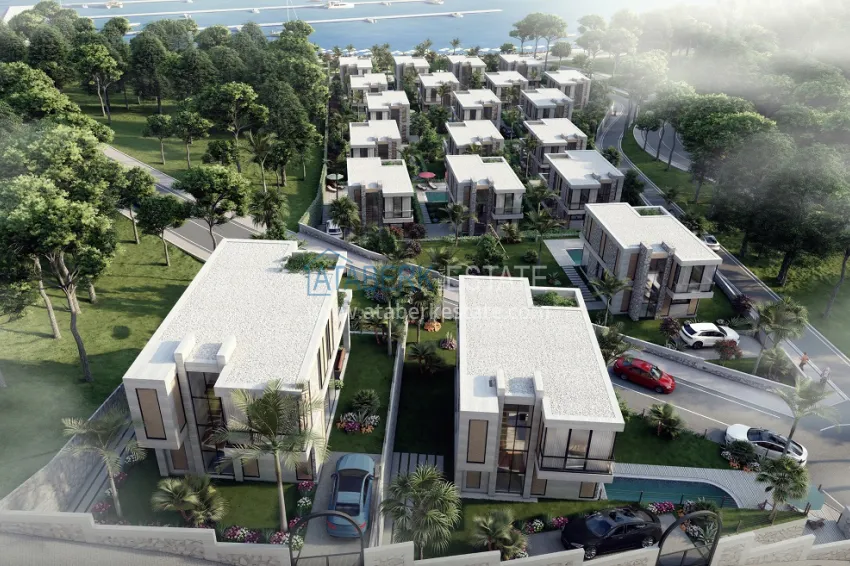 Новый проект коттеджного комплекса в Бодруме – Мугла, на первой береговой линии 10 