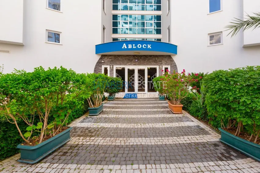 Квартира в Махмутларе с мебелью и частичным видом на море и горы 13