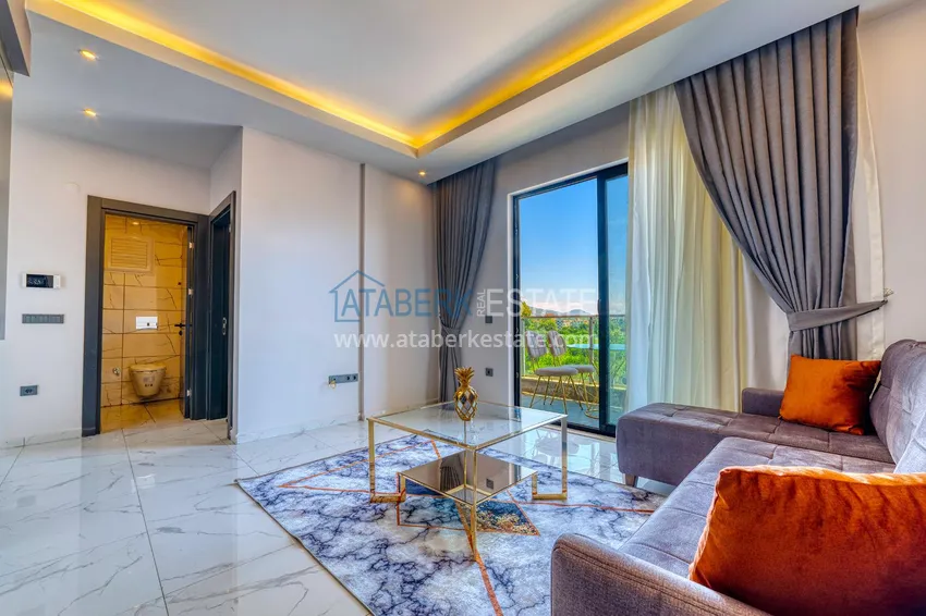 Приобрести Квартира в районе Оба двухкомнатная с новой мебелью и видом на горы 4 