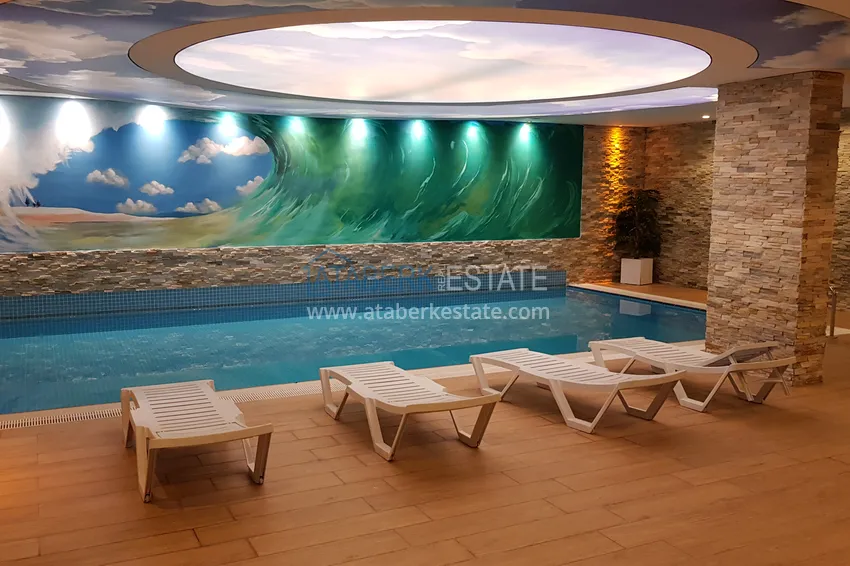 Квартира меблированная с видом на горы в Алании - район пляжа Клеопатра 9 