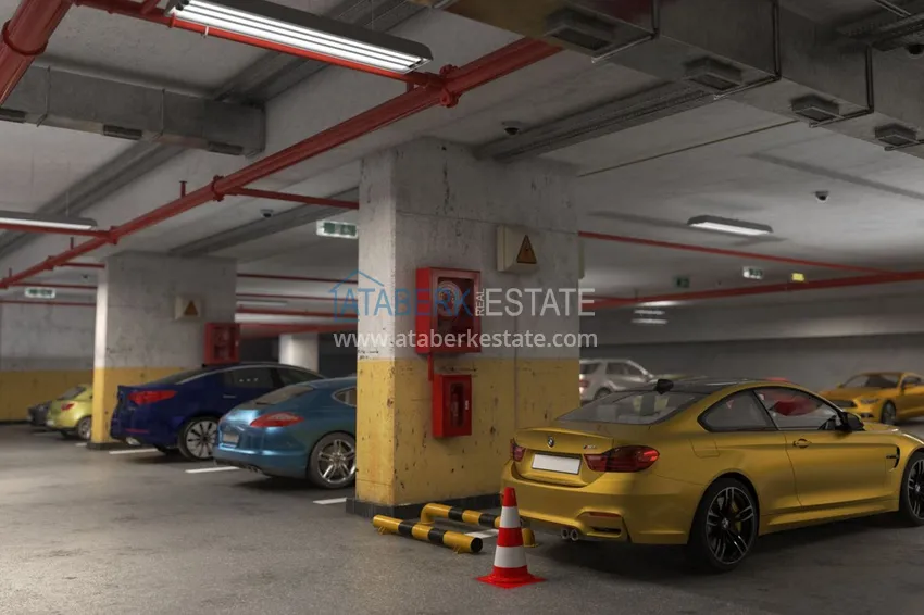 Квартира в районе Оба трехкомнатная в комплексе на этапе строительства 13 