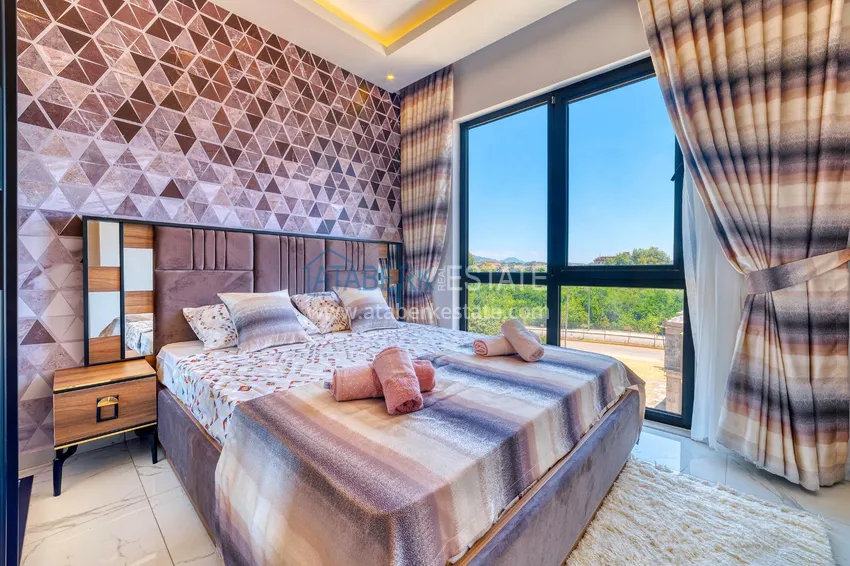 Приобрести Квартира в районе Оба двухкомнатная с новой мебелью и видом на горы 5 