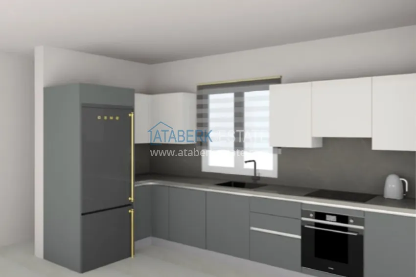 Приобрести Пентхаус-дуплексы в Алании - район Бекташ в комплексе на завершающем этапе строительства 4 