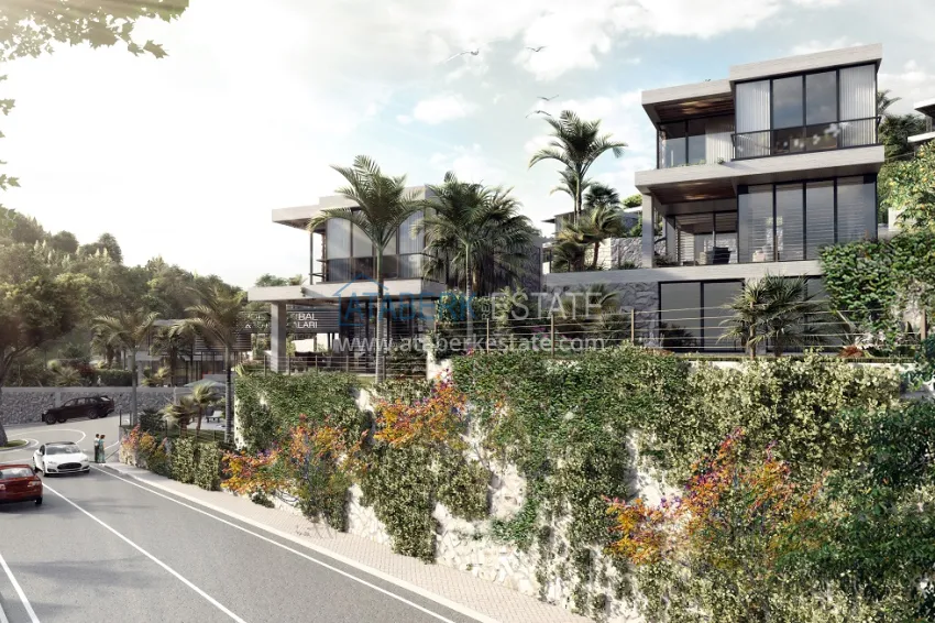 Новый проект коттеджного комплекса в Бодруме – Мугла, на первой береговой линии 12 