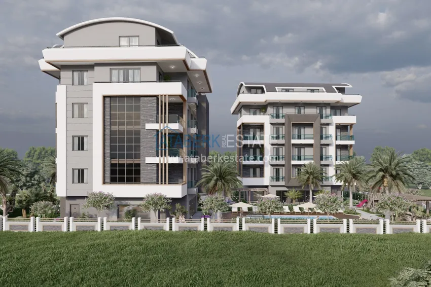 Недвижимость от застройщика в районе Оба - Алания в комплексе на этапе строительства 12 