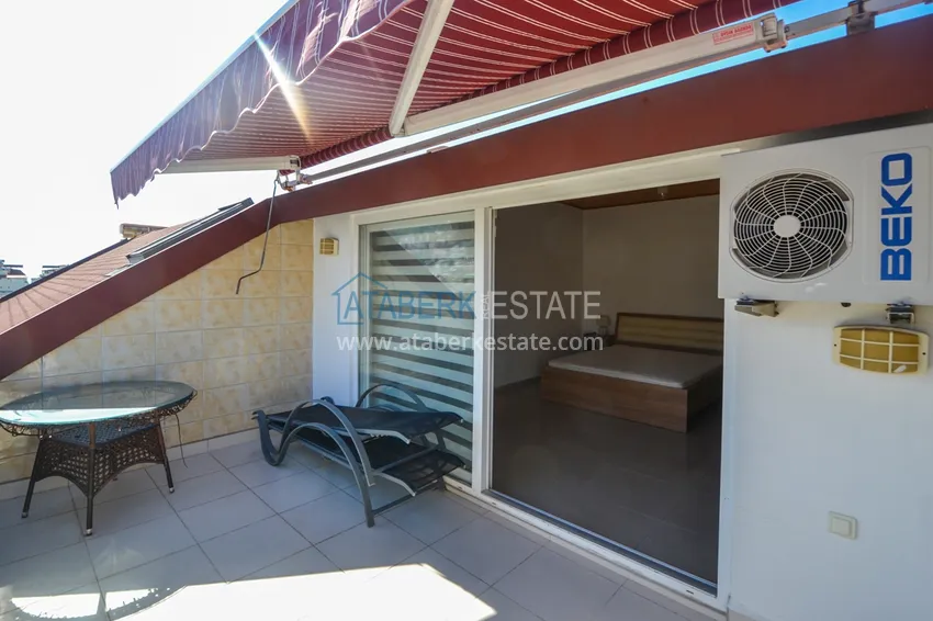 Приобрести Квартира - дуплекс в центре Алании с мебелью, личной сауной и видом на море 15