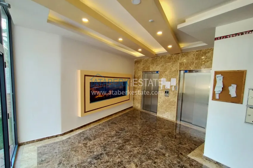 Квартира с мебелью и частичным видом на море, в Махмутларе 9 