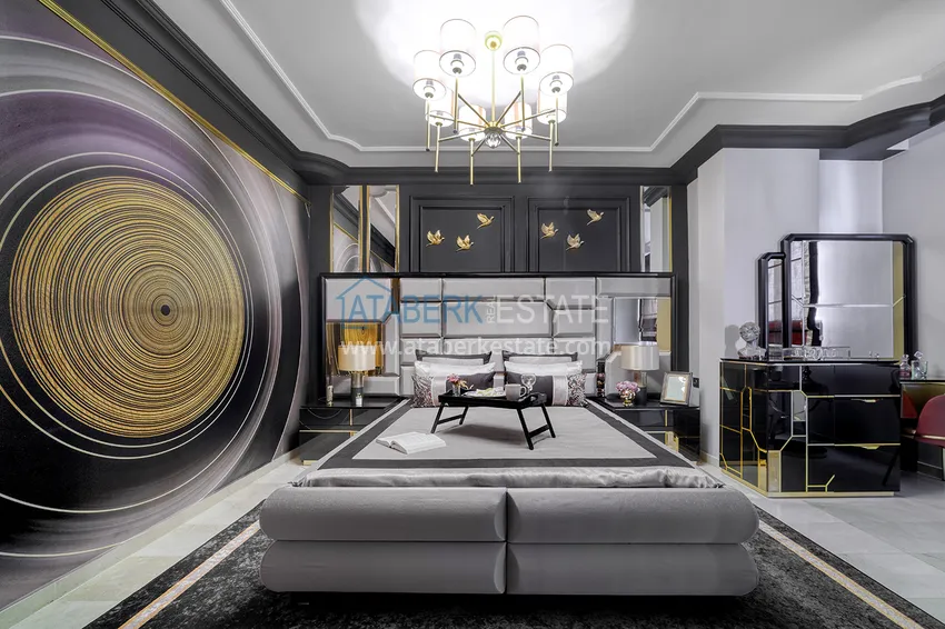Приобрести Квартира в Махмутларе с оригинальным дизайнерским интерьером и прямым видом на море 15