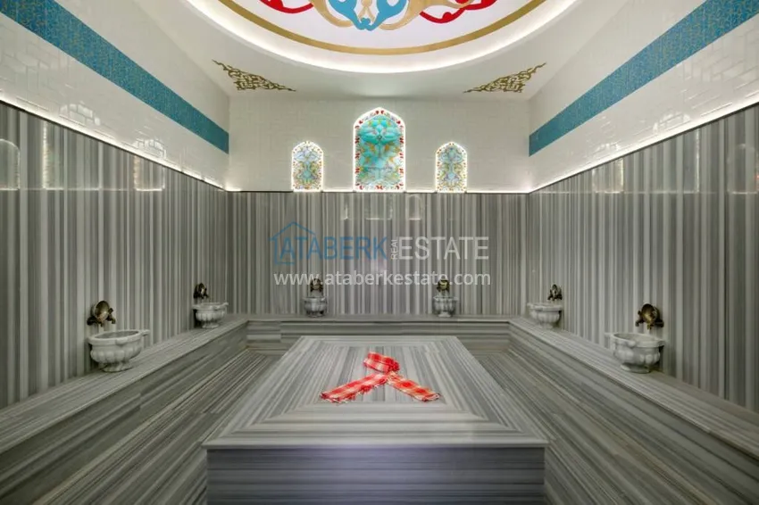 Квартира меблированная с видом на горы в Алании - район пляжа Клеопатра 19 