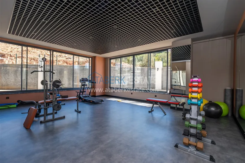 Квартира в районе Оба двухкомнатная, с новой мебелью и видом на море 14