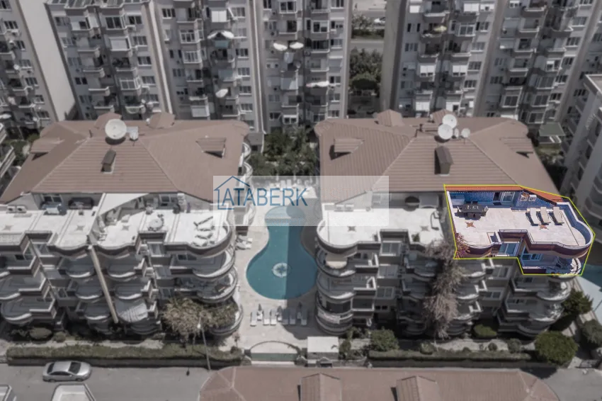 Дуплекс в Алании район Оба меблированный рядом с морем 16