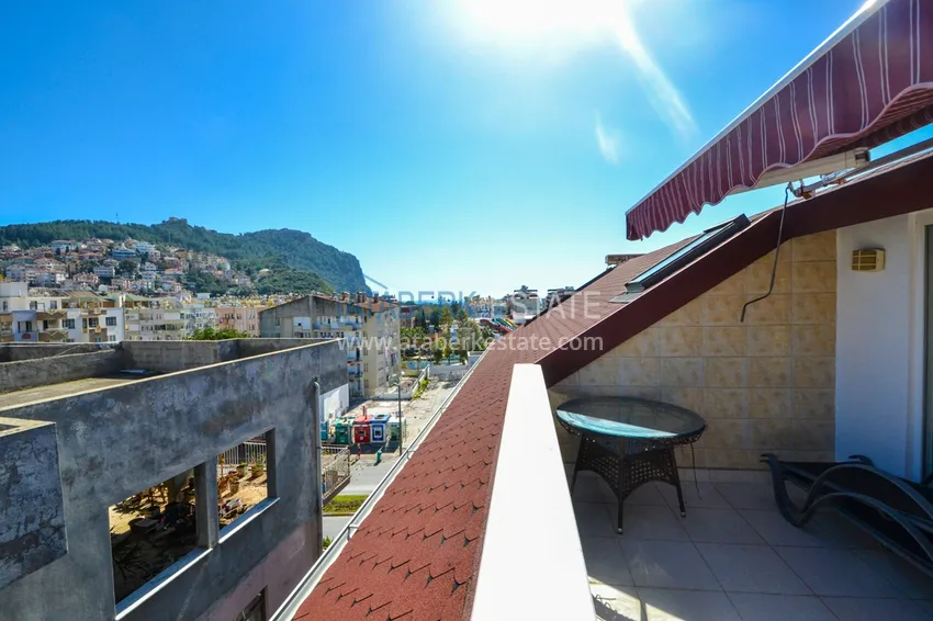 Приобрести Квартира - дуплекс в центре Алании с мебелью, личной сауной и видом на море 17