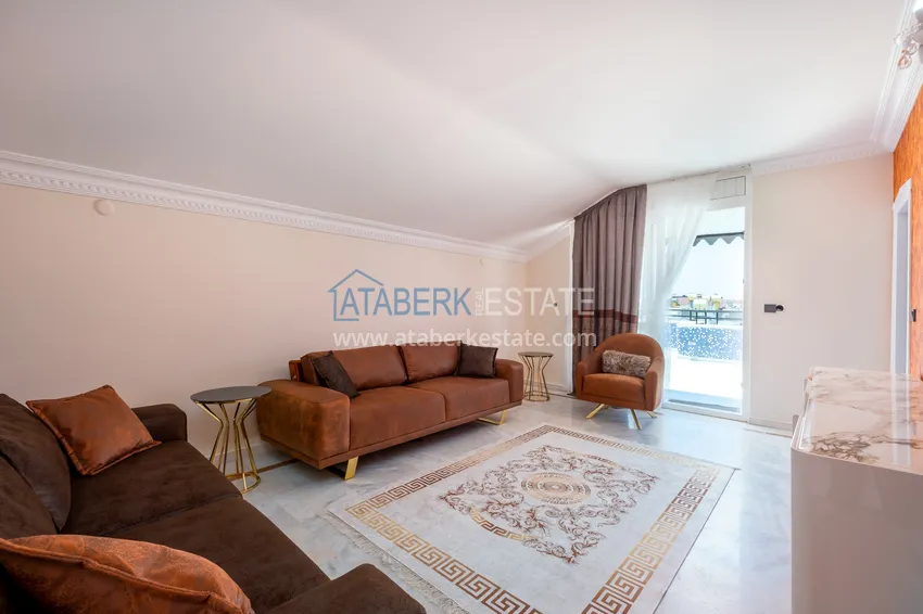 Приобрести Дуплекс в Алании район Оба меблированный рядом с морем 18