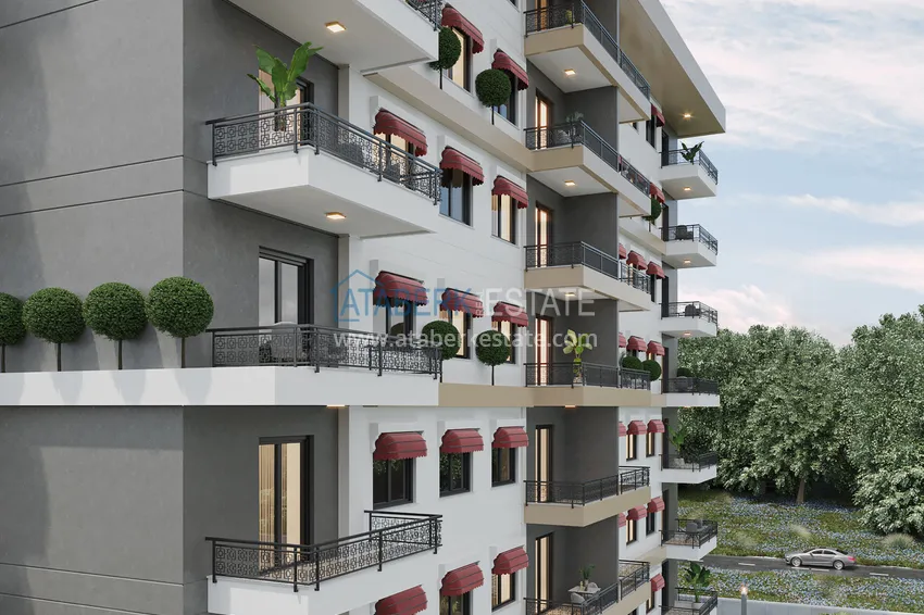 Новый современный жилой комплекс в Алании, район Авсаллар 16 