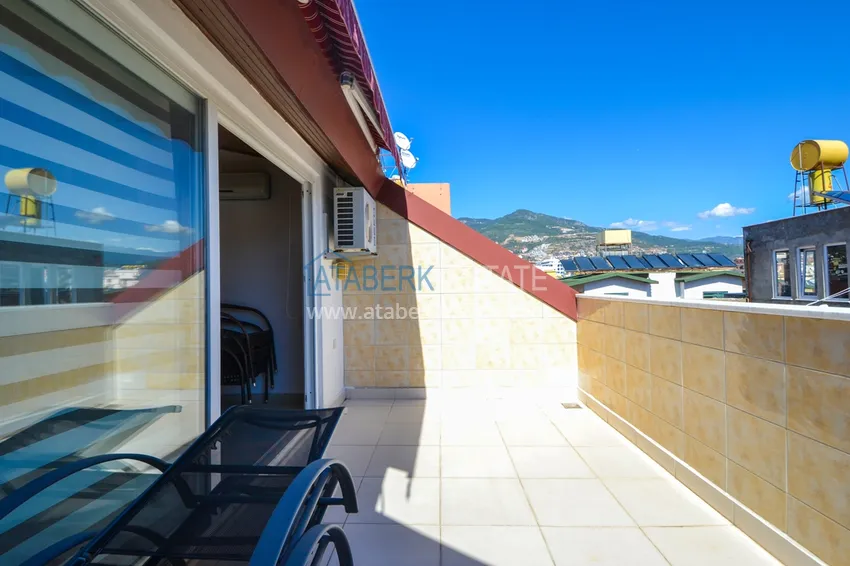 Приобрести Квартира - дуплекс в центре Алании с мебелью, личной сауной и видом на море 18