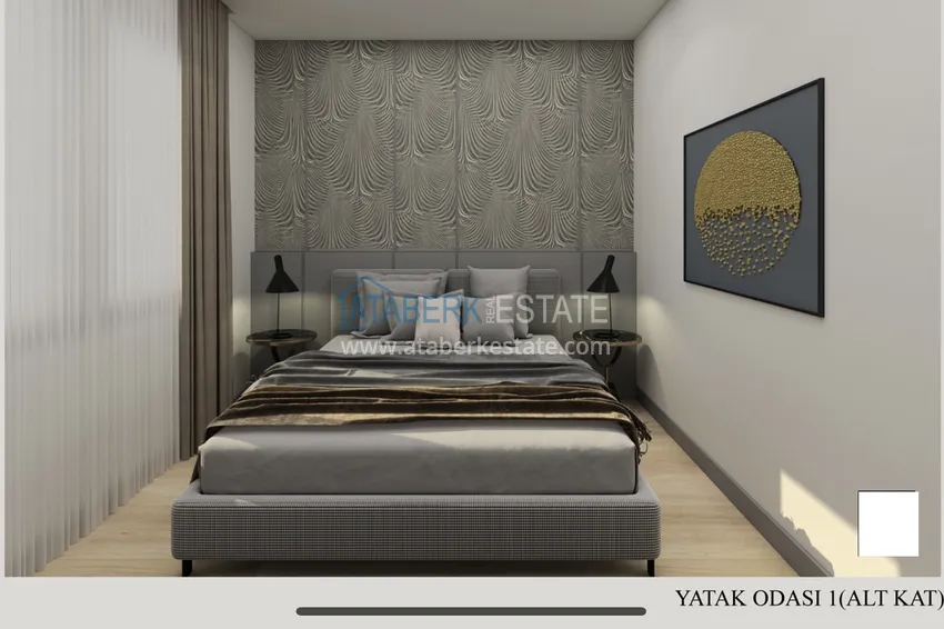 Приобрести Пентхаус-дуплексы в Алании - район Бекташ в комплексе на завершающем этапе строительства 8 