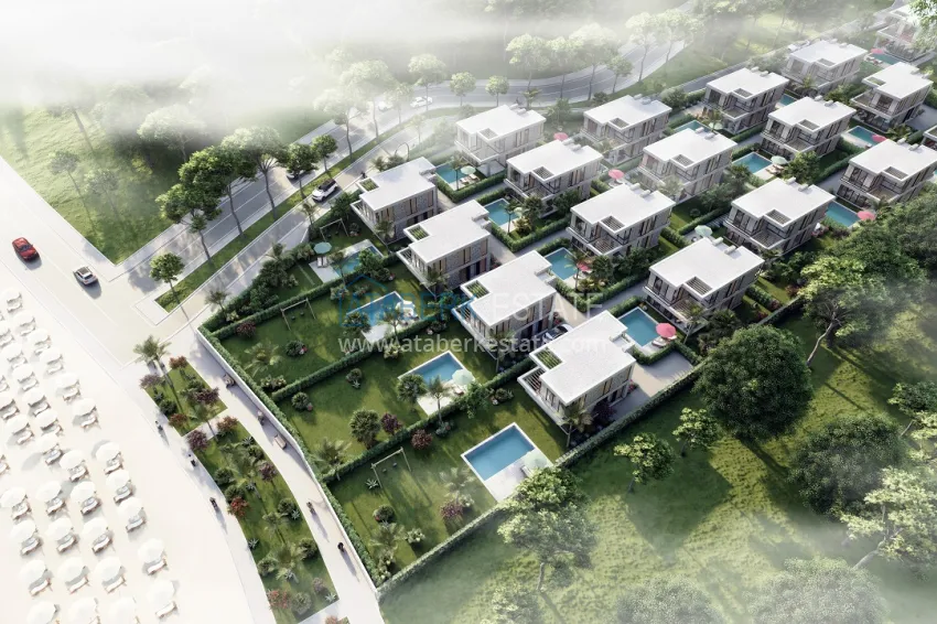 Новый проект коттеджного комплекса в Бодруме – Мугла, на первой береговой линии 17 