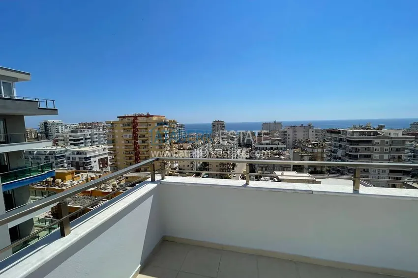 Приобрести Пентхаус-дуплекс в Махмутларе с видом на море и горы великолепное соотношение цены и качества 18