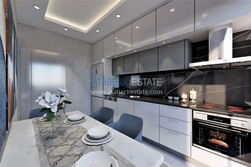 Приобрести Новый инвестиционно-привлекательный проект в центре Алании, район пляжа Кейкубат 3 