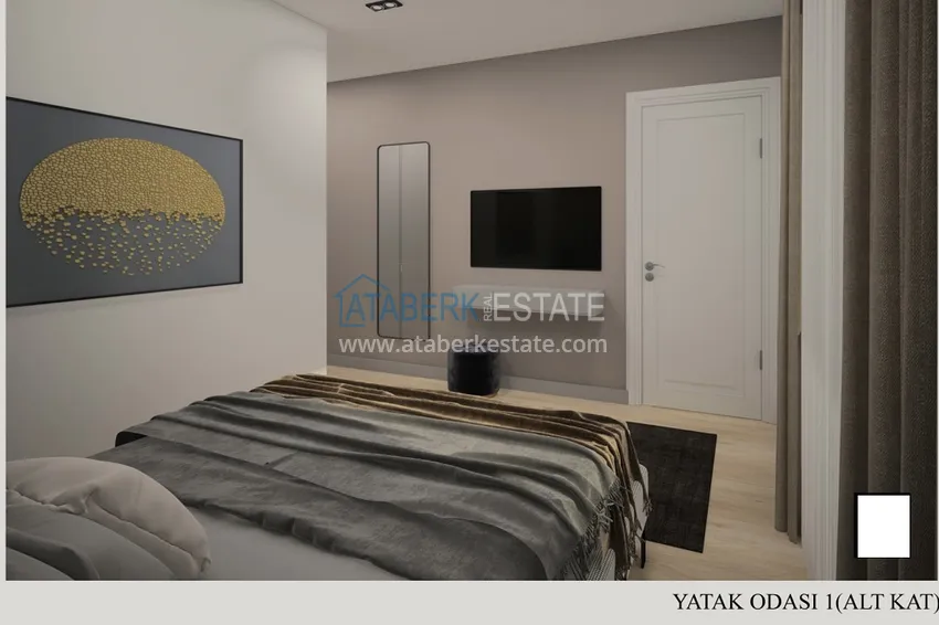 Приобрести Пентхаус-дуплексы в Алании - район Бекташ в комплексе на завершающем этапе строительства 9 