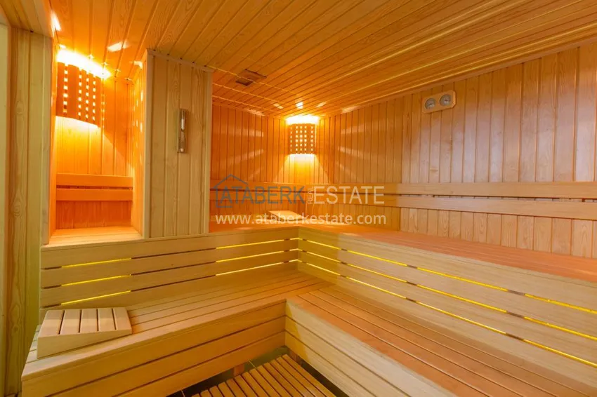 Квартира в Махмутларе с мебелью и частичным видом на море и горы 26