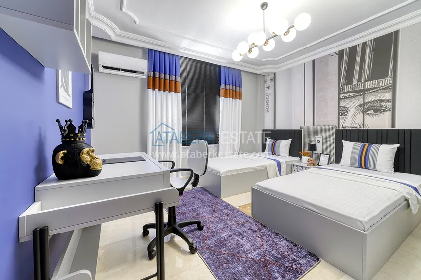 Приобрести Квартира в Махмутларе с оригинальным дизайнерским интерьером и прямым видом на море 20