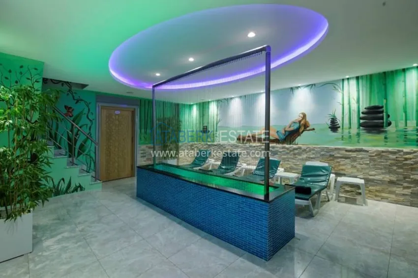 Квартира меблированная с видом на горы в Алании - район пляжа Клеопатра 25 