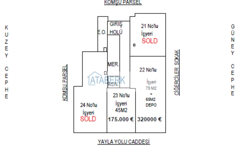 Купить дешево Новый инвестиционно-привлекательный проект в центре Алании, район пляжа Кейкубат 5 