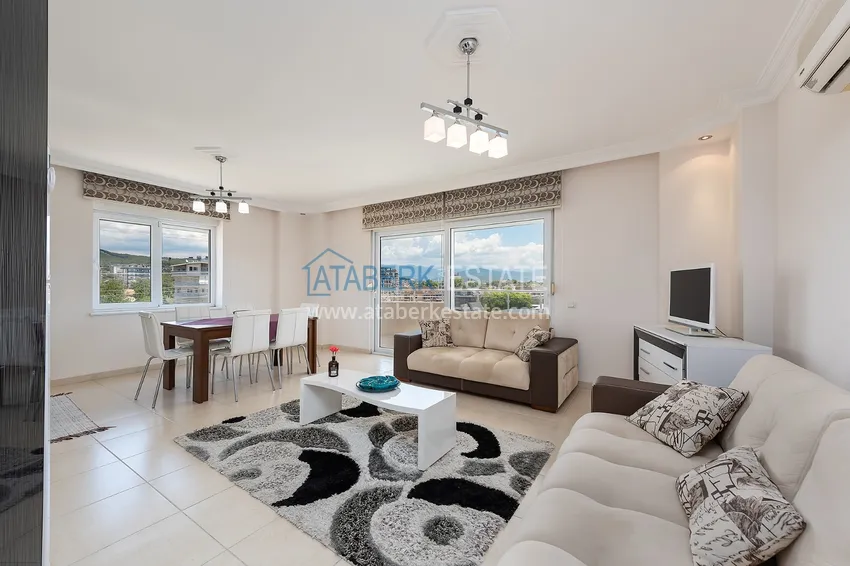 Приобрести Квартира в Алании район Авсаллар с мебелью, видом на море и горы 1 