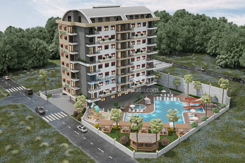 Новый современный жилой комплекс в Алании, район Авсаллар 1 