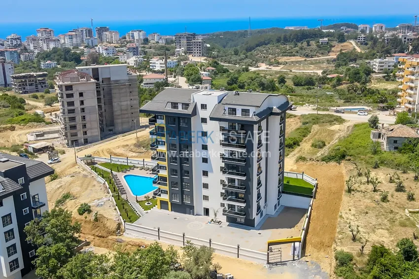Квартира в Авсаллара с видом на море в современном комплексе 1 