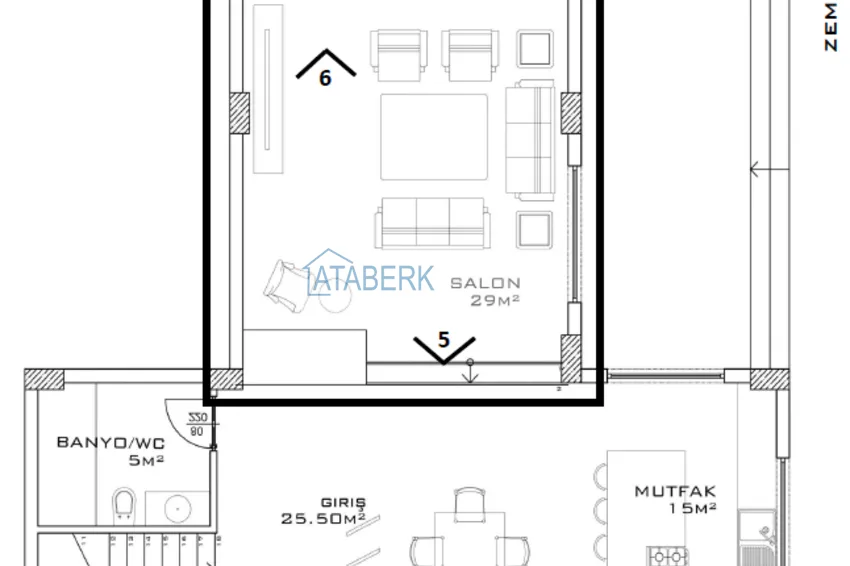 Купить дешево Эксклюзивный проект в районе Джикджилли – элитные виллы комфорт-класса 1