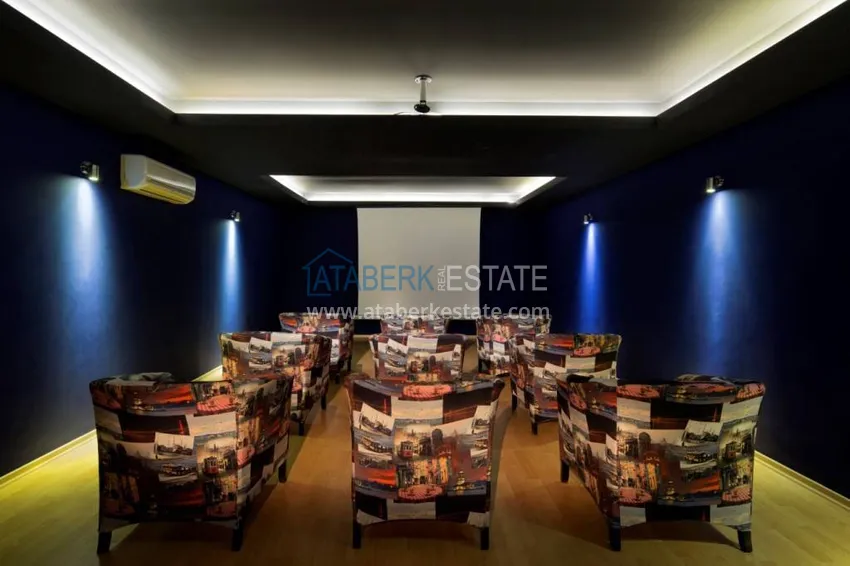 Квартира меблированная с видом на горы в Алании - район пляжа Клеопатра 26 