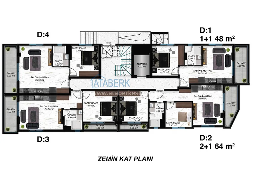 Купить дешево Новый инвестиционно-привлекательный проект, в центре Алании 1 