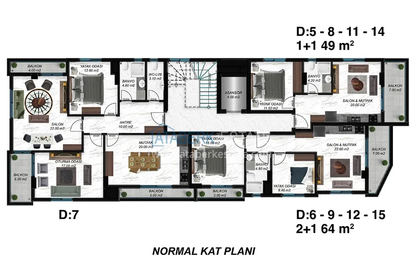 Купить дешево Новый инвестиционно-привлекательный проект, в центре Алании 2 