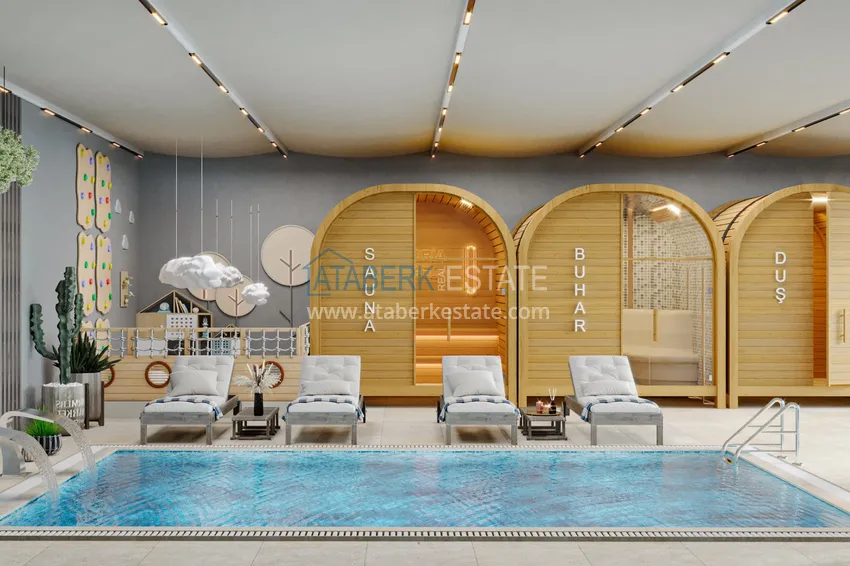 Новый современный жилой комплекс в Алании, район Авсаллар 25 