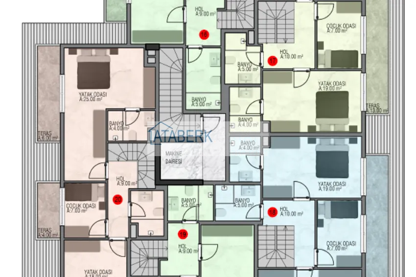 Купить дешево Новый инвестиционно-привлекательный проект в центре Алании, район пляжа Кейкубат 4 