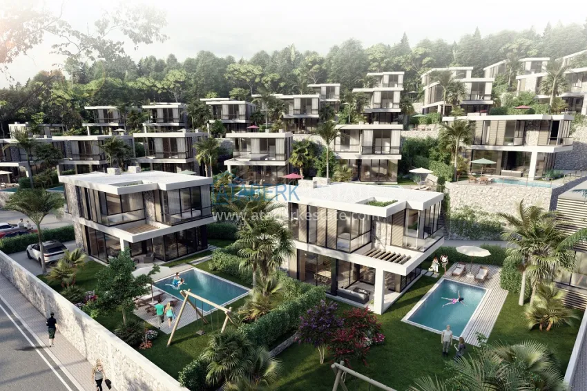 Новый проект коттеджного комплекса в Бодруме – Мугла, на первой береговой линии 26 