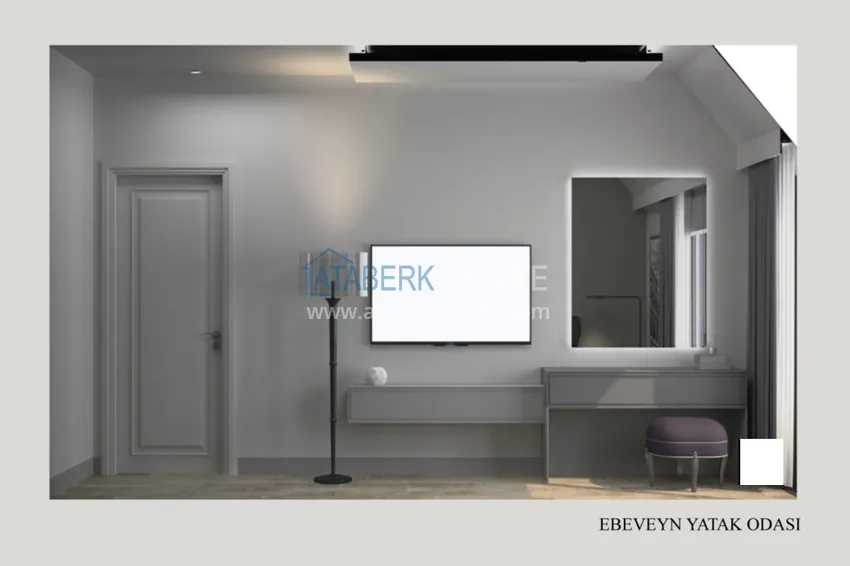 Приобрести Пентхаус-дуплексы в Алании - район Бекташ в комплексе на завершающем этапе строительства 19 