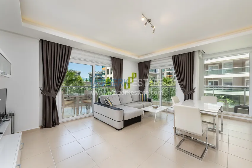 Приобрести Квартира в Авсалларе в комплексе с богатой инфраструктурой с мебелью 1 