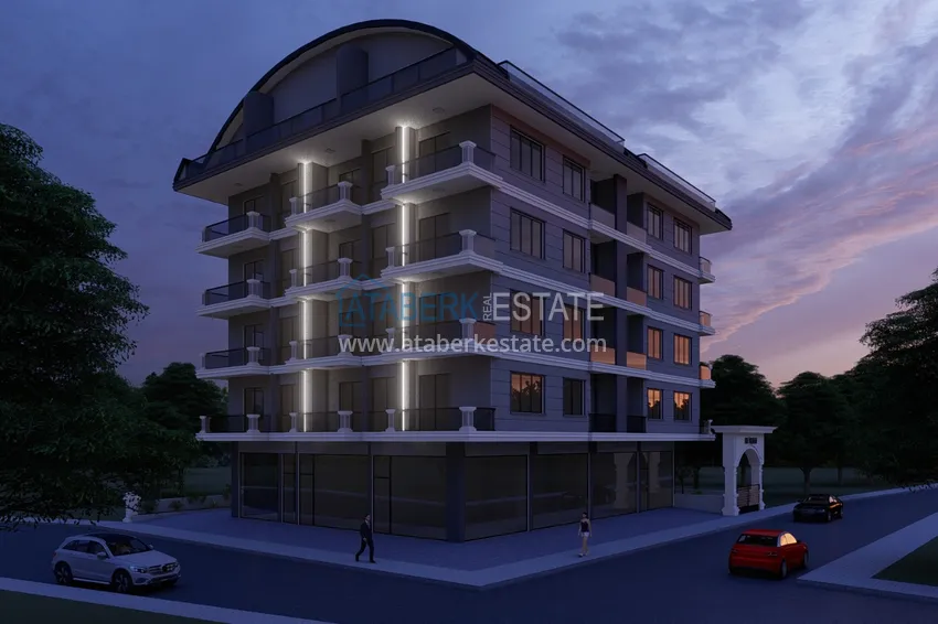 Новый инвестиционно-привлекательный проект в центре Алании, район пляжа Кейкубат 3 